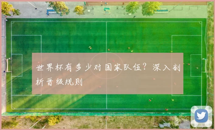 世界杯有多少对国家队伍？深入剖析晋级规则