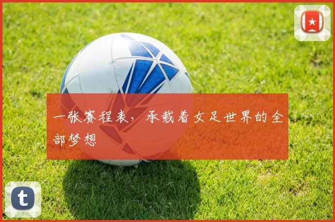 一张赛程表，承载着女足世界的全部梦想
