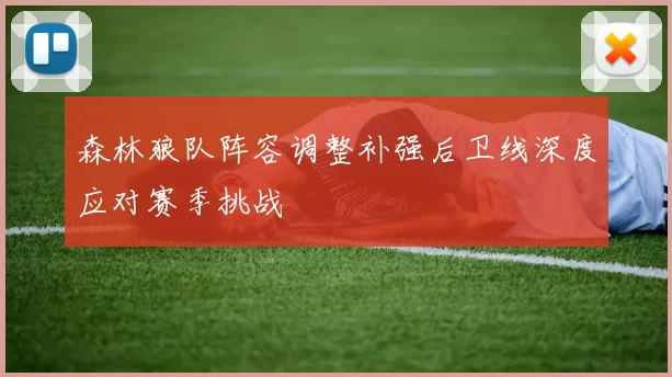森林狼队阵容调整补强后卫线深度应对赛季挑战